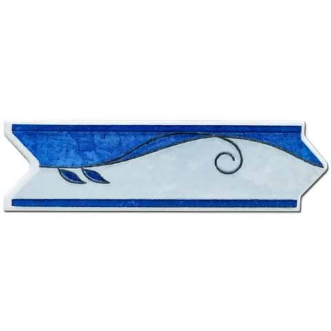 Brau decorativ faianta baie / bucatarie V 601 Azul 6 x 20