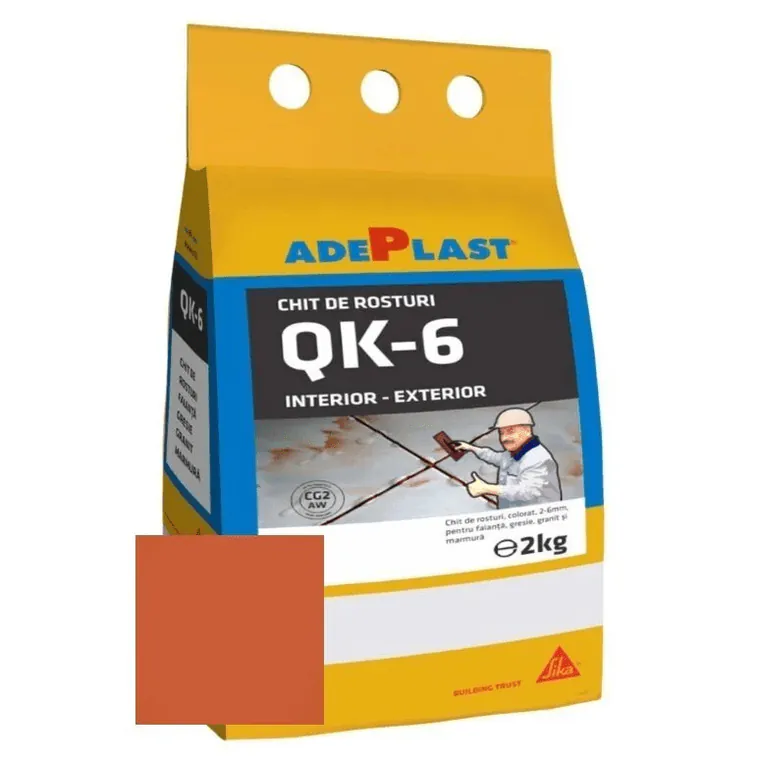 Chit de rosturi gresie si faianta Adeplast Quarz caramiziu inchis 2 Kg