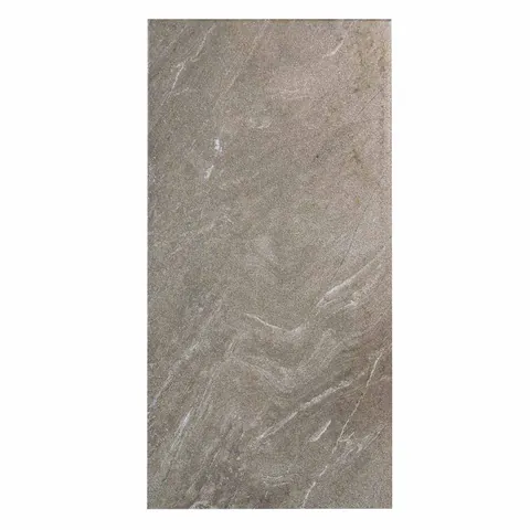 Gresie exterior / interior antiderapanta Atlantik Brown 29 7 x 59 8 cm mata portelanata aspect ciment