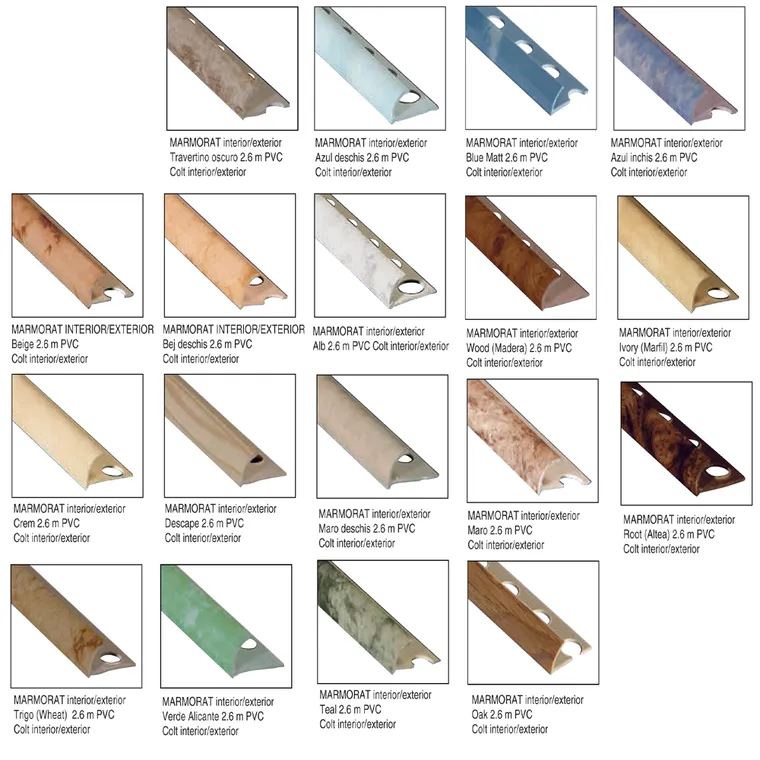 Profil PVC marmorat exterior Oak 2.6 m PVC Colt exterior