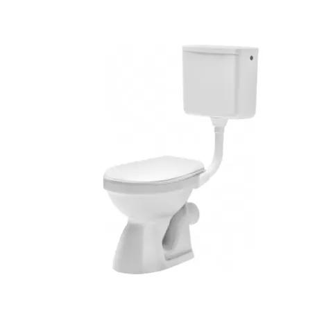 Set vas WC (toaleta) pe pardoseala cu rezervor Cersanit Roma R10 + capac polipropilena R02-022