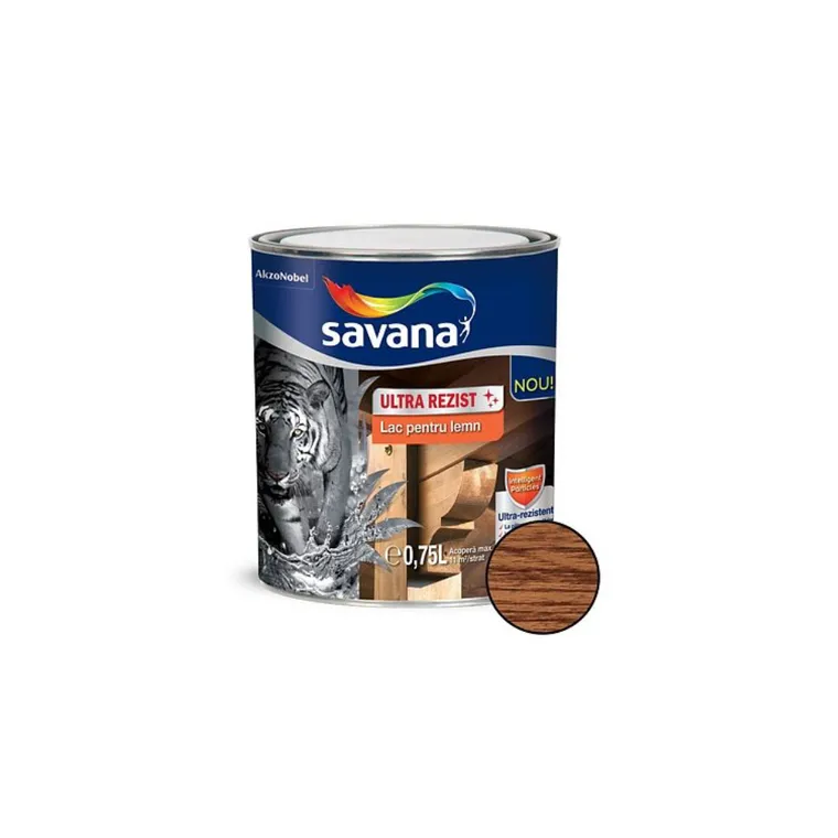 Lac pentru lemn Savana Ultra Rezist palisandru interior/exterior 0.75L