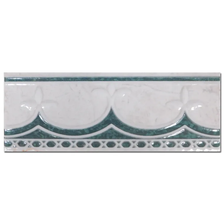 Brau decorativ faianta baie / bucatarie Mirella Verde 7.5 x 20