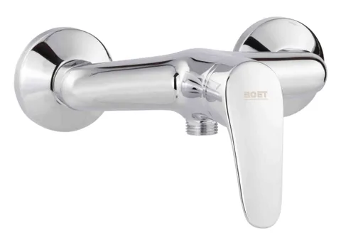 Baterie dus Boet Cronos 11424 monocomanda furtun si para de dus incluse crom