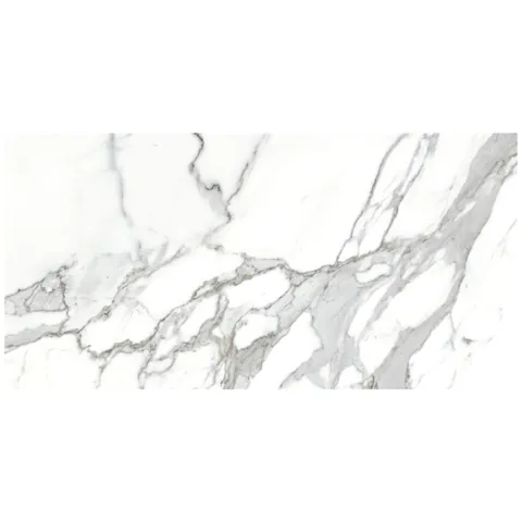 Gresie exterior / interior portelanata Eternal White 30 x 60 cm mata rectificata tip marmura