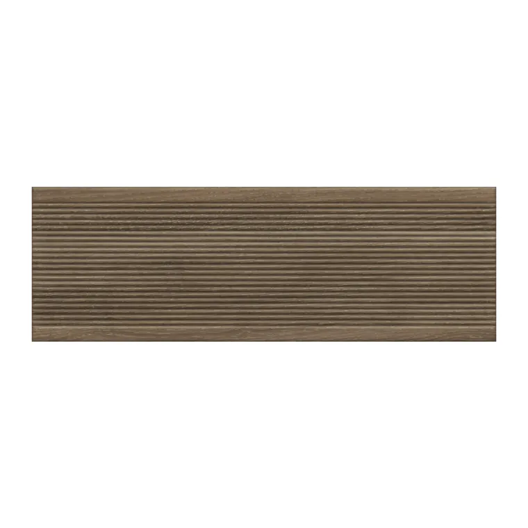 Gresie tip parchet interior Toronto Brown Relief 20 x 60 cm mata