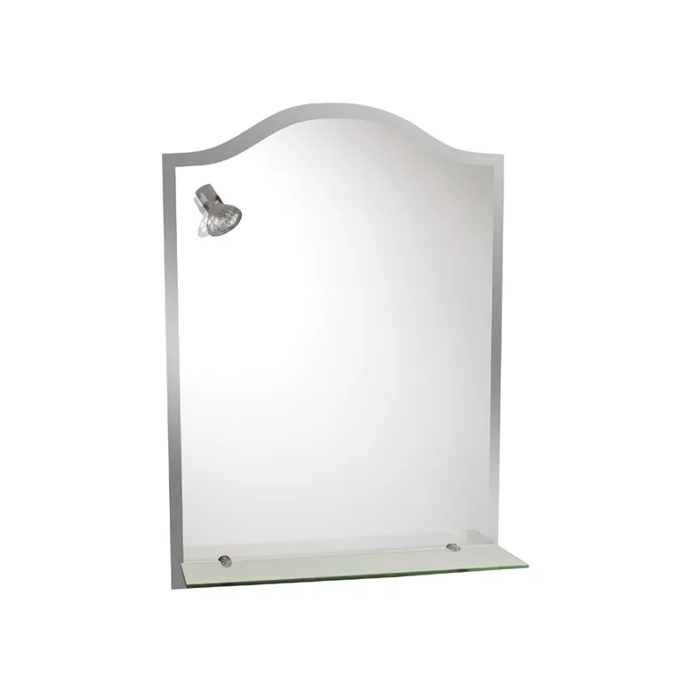 Oglinda baie cu polita si spot RO-8095 50x70 cm