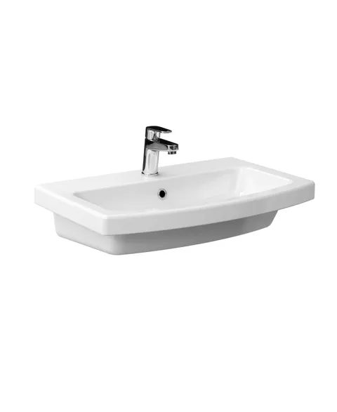 Lavoar incastrat Cersanit Easy K102-015 montare pe mobilier / perete dreptunghiular 70 cm alb