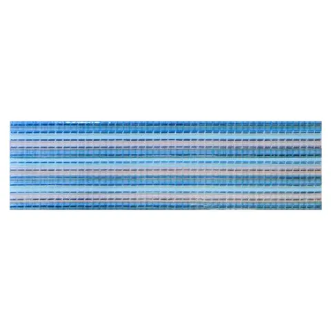 Brau decorativ faianta baie / bucatarie Textline Blue 7 x 25