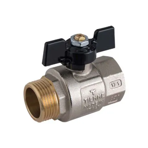 Robinet sfera apa Mistral F/F 1'' fluture negru TME