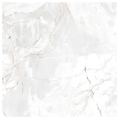 Gresie exterior / interior portelanata Isabella White 45 x 45 cm lucioasa tip marmura