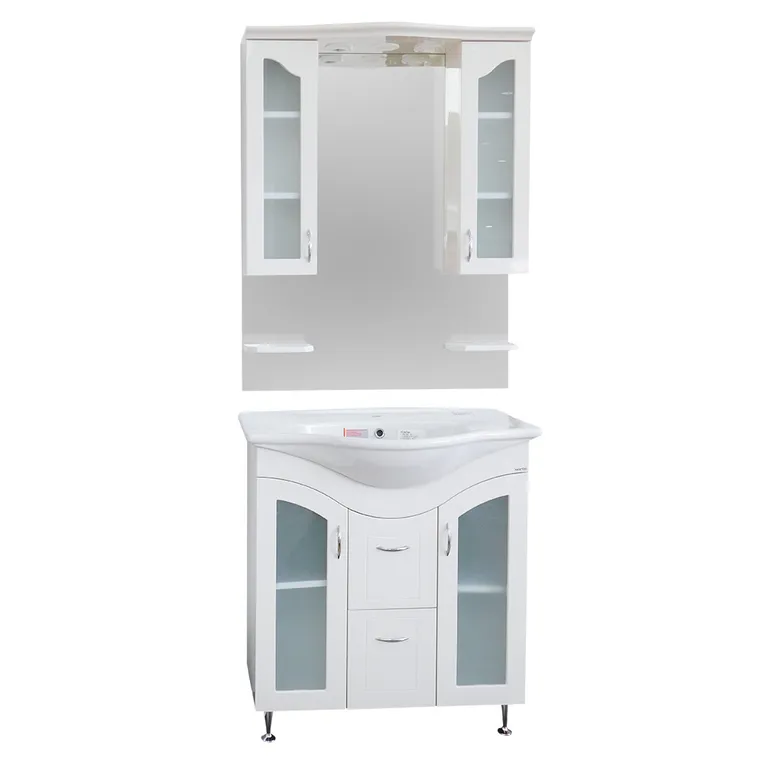 Set mobilier baie Palmiye 3 piese alb 105 cm