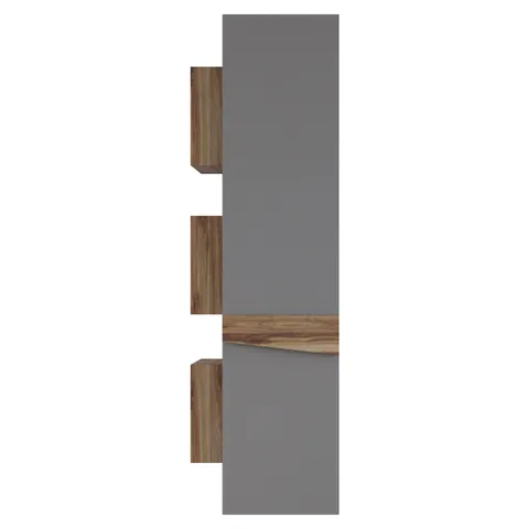 Dulap baie suspendat Lapse gri mat 35x150 cm