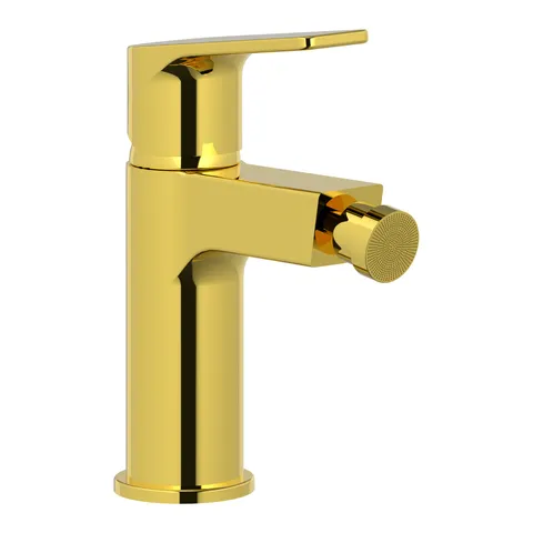 Baterie bideu aurie Celesta Aria monocomanda finisaj lucios