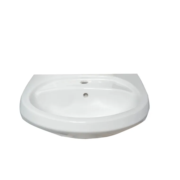 Chiuveta de baie pentru picior / piedestal Repose ceramica 55 cm alb