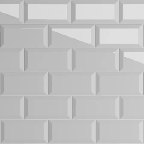 Faianta King Metro White 10x20 cm lucioasa