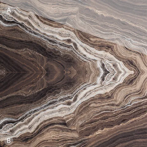 Gresie exterior / interior portelanata Amplitude Bookmatch B 60 x 120 cm lucioasa rectificata tip marmura