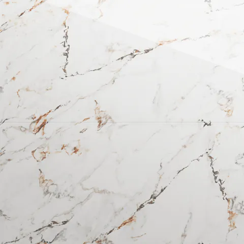 Gresie exterior / interior portelanata Arbestaro Gold 60 x 120 cm lucioasa rectificata tip marmura