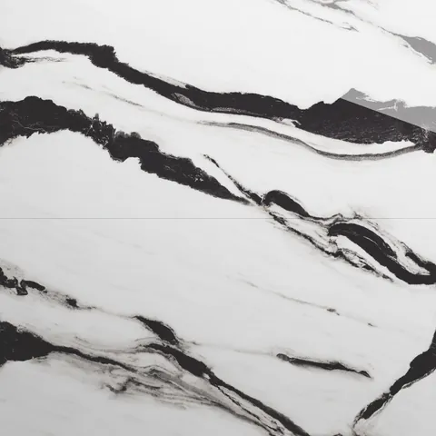 Gresie portelanata exterior / interior Black Panda 60 x 120 cm lucioasa rectificata tip marmura