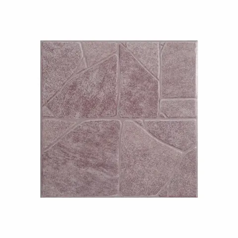 Gresie exterior / interior portelanata Palermo Red 33 x 33 cm mata tip piatra