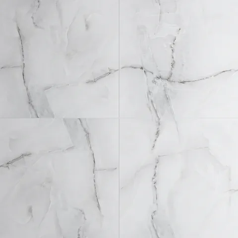 Gresie rectificata exterior / interior Anti Sky Silver 60 x 60 cm lucioasa portelanata tip marmura