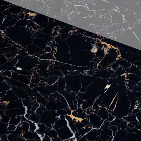 Gresie exterior / interior portelanata Black Potaro 60 x 120 cm lucioasa rectificata tip marmura