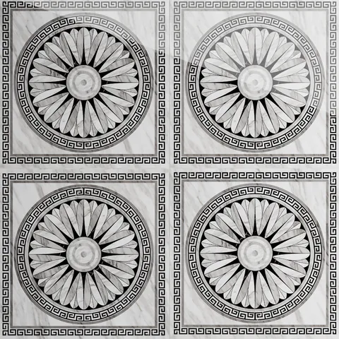 Gresie portelanata exterior / interior Carrara Decor Grey 60 x 60 cm lucioasa