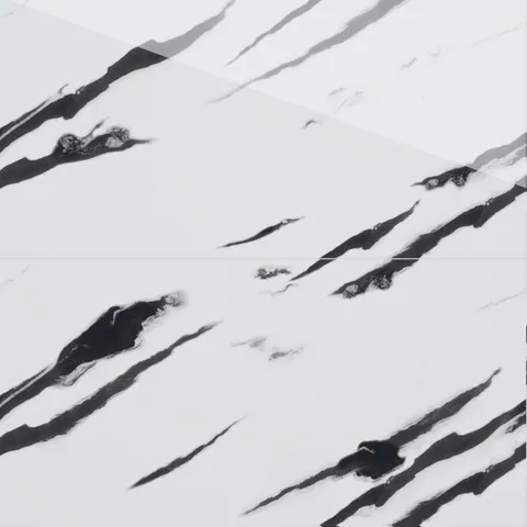 Gresie rectificata exterior / interior Black Panda Endless 60 x 120 cm lucioasa portelanata tip marmura