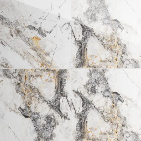 Gresie exterior / interior portelanata Invisible Marble Grey 60 x 60 cm lucioasa rectificata tip marmura