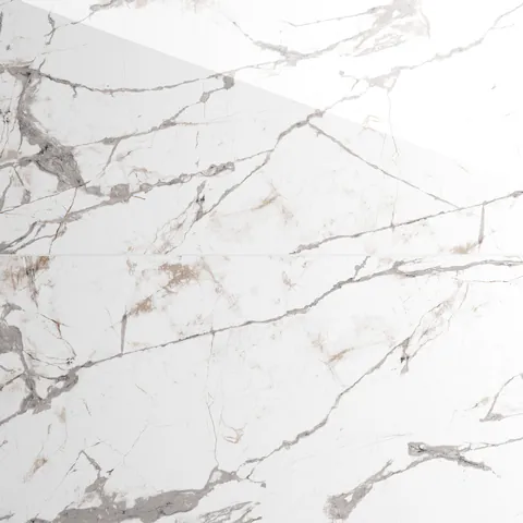 Gresie exterior / interior portelanata Norway White 58 x 118 cm lucioasa rectificata tip marmura