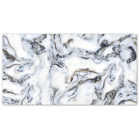 Gresie exterior / interior portelanata River Blue 80 x 160 cm lucioasa rectificata tip marmura