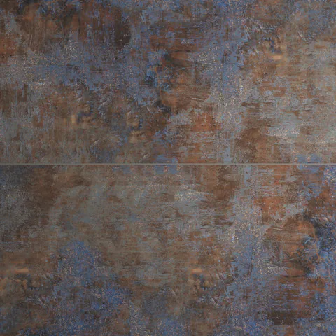 Gresie exterior / interior antiderapanta Stormstone Blue Metallic 60 x 120 cm mata portelanata rectificata aspect ciment