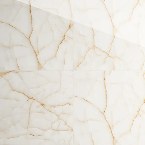 Gresie exterior / interior portelanata Vento Beige 60 x 60 cm lucioasa rectificata tip marmura