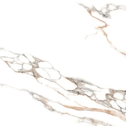 Gresie exterior / interior portelanata Malzini 48 x 48 cm lucioasa tip marmura