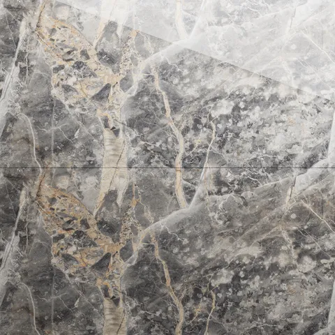 Gresie exterior / interior portelanata Grey Flury 60 x 120 cm lucioasa rectificata tip marmura