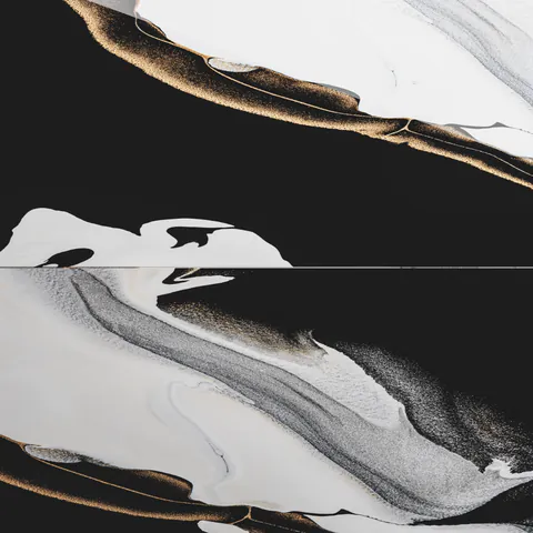 Gresie exterior / interior portelanata Hilty Black 60 x 120 cm lucioasa rectificata tip marmura