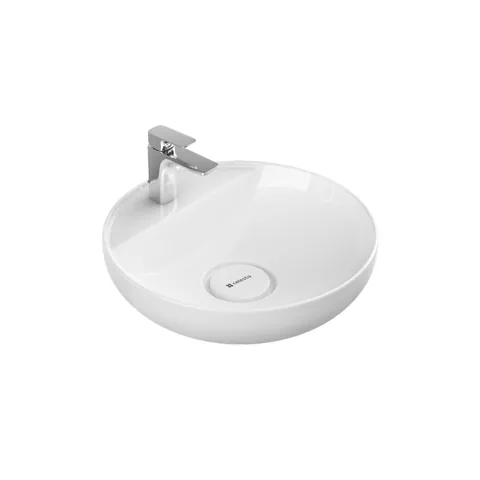 Lavoar pentru blat Celesta Lara 42 x 42 x 13 cm orificiu baterie ceramica alb