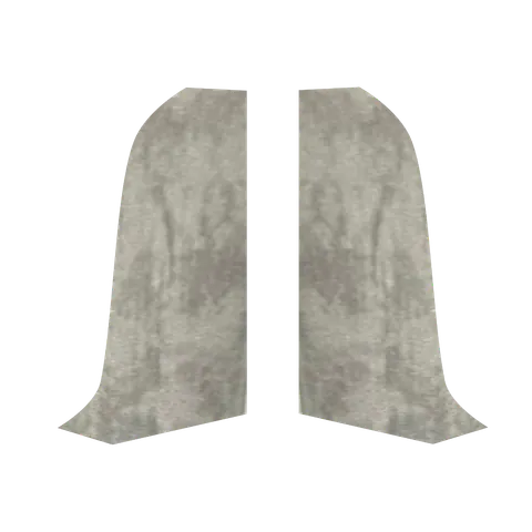 Terminatie dreapta plinta Korner LP60 gri