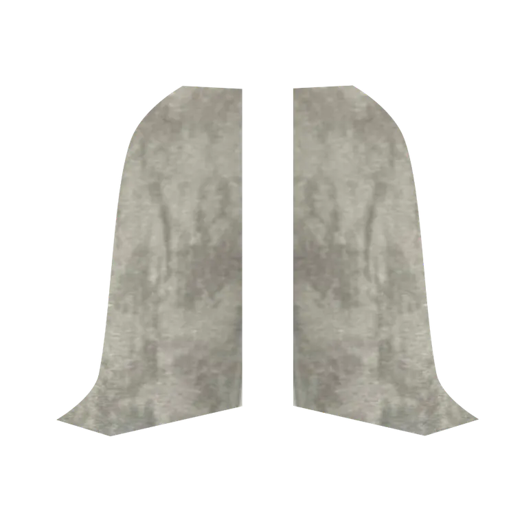 Terminatie stanga plinta Korner LP60 gri