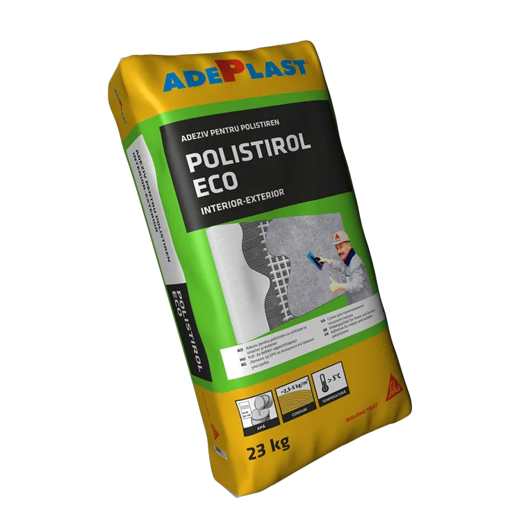 Adeziv polistiren Adeplast Polistirol Eco Plus interior/exterior 25 kg