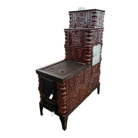 Soba teracota maro tip cizma 5 randuri evacuare stanga