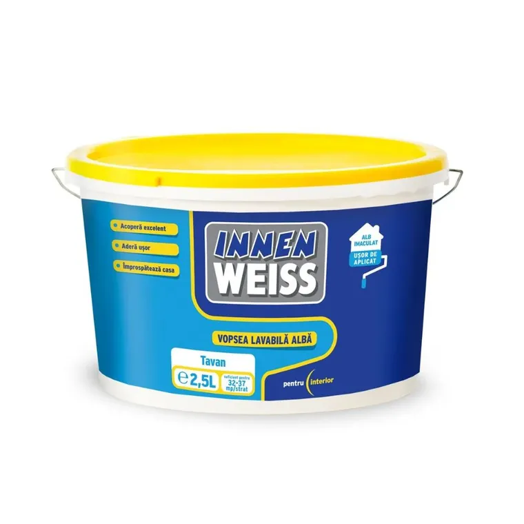 Vopsea superlavabila pentru interior Innenweiss 2.5 L