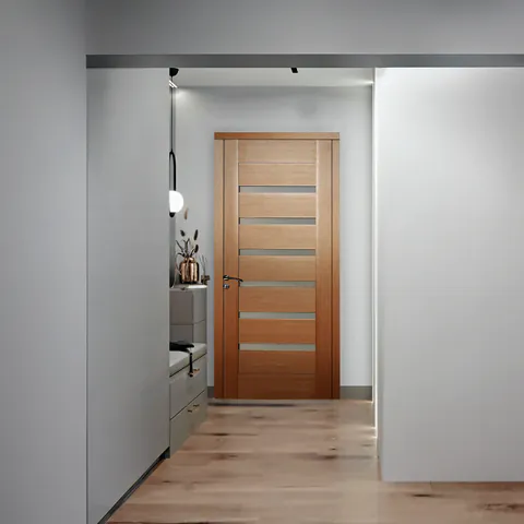 Usa de interior din lemn cu geam KMC-034 2000/800 Stejar