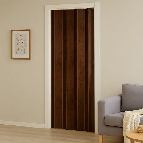 Usa plianta interior din PVC nuc 820/2030 mm