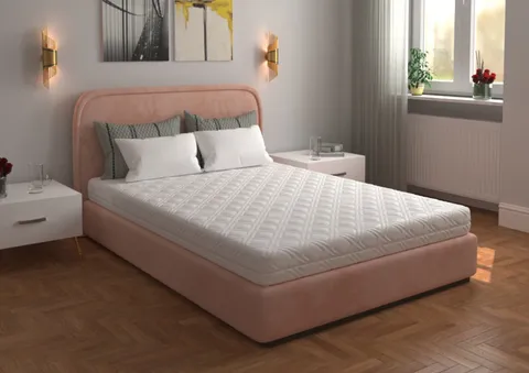 Saltea cu spumă poliuretanică 7 Zone SOMNART 180x200, înălțime 17 cm, ortopedică, husă detașabilă cu fermoar, fermitate medie