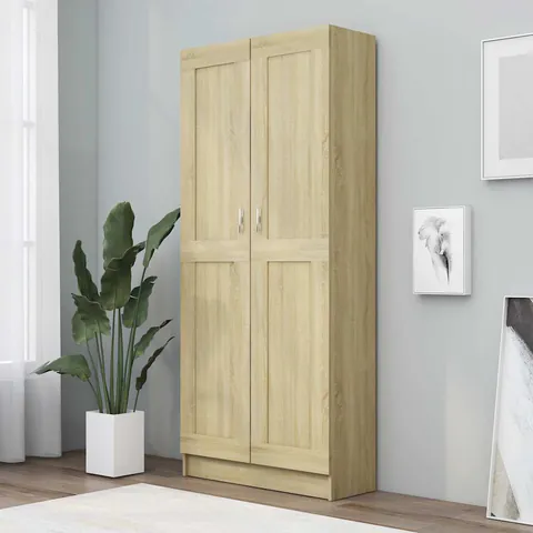 vidaXL Bibliotecă, stejar sonoma, 82,5x30,5x185,5 cm, lemn prelucrat