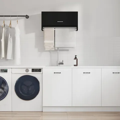 vidaXL Șifonier, negru, 70x32,5x35 cm, PAL