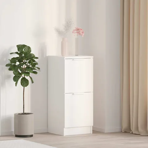 vidaXL Dulap, alb, 30x30x70 cm, lemn prelucrat