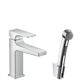 Baterie lavoar Hansgrohe Metropol cu dus tip bideu pentru igiena intima, fara ventil