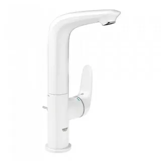 Baterie lavoar monocomanda Grohe Eurostyle cu maner plin, alb, marime L